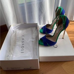 Casadei, the Italian luxury shoe brand! Tecno Blade Dress Sandal.